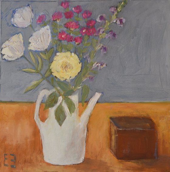 Still life with yellow rose