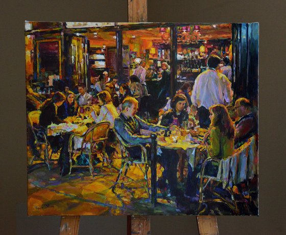 Evening at the Café