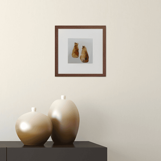 Tortoiseshell Cats Framed