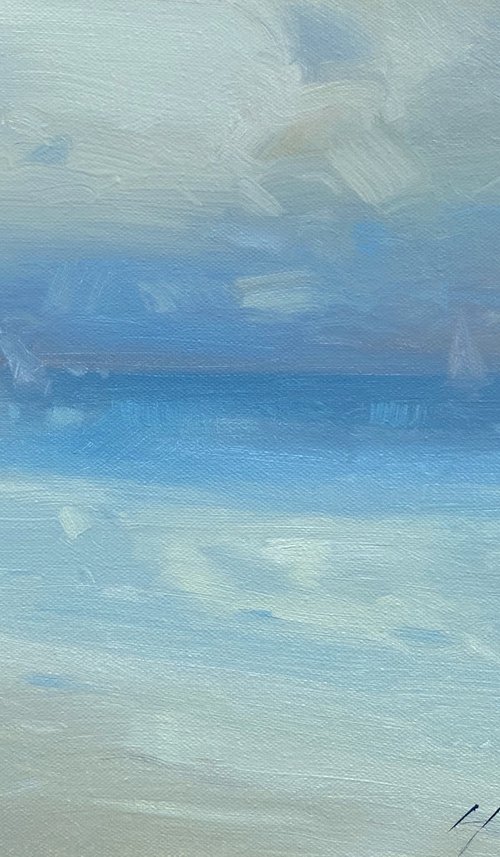 Ocean View, Original oil painting, Handmade artwork, One of a kind by Vahe Yeremyan