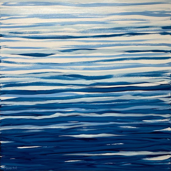 Drifting - 122 x 122cm acrylic on canvas