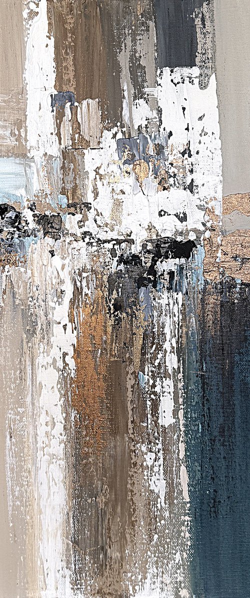 Taupe and Deep Teal Convergence by Tatiana Malinovscaia