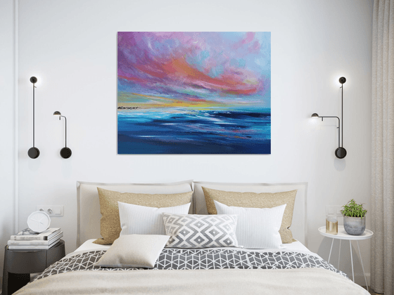 "You Are The Reason" - Cornish Seascape, Art, Skyscape