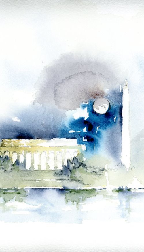Moon over DC by Alex Tolstoy