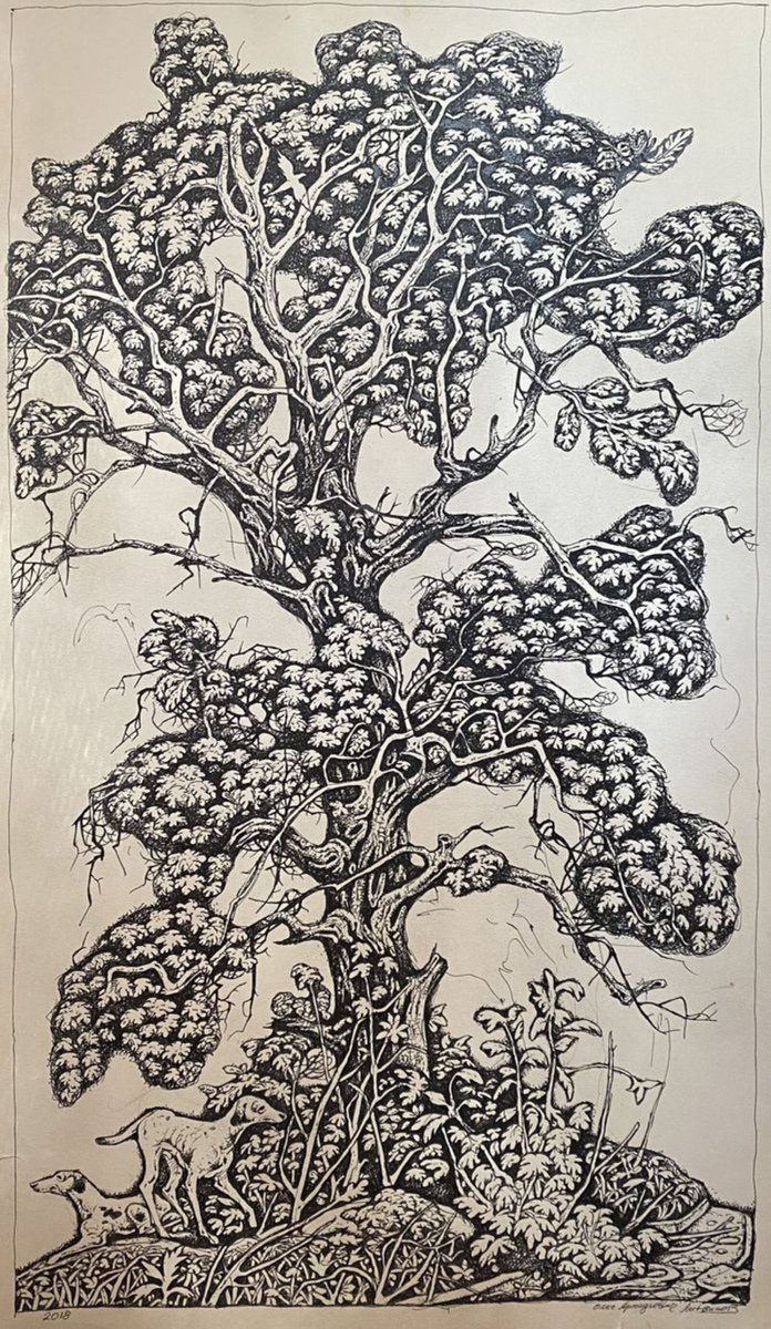 Impressionistic Landscape Painting By Oleg And Alexander Litvinov, 24 X 14", May, Original Artwork