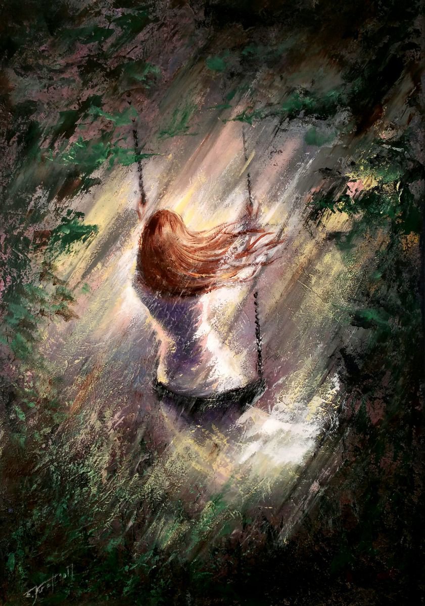 Dream Swing By Elena Kraft, 28 X 39, Artwork For Sale On Artfinder