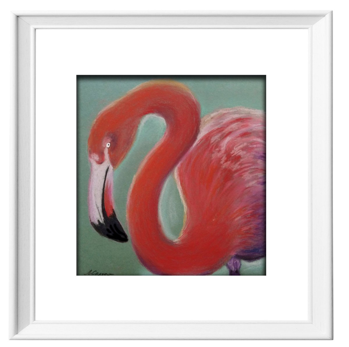 Pink flamingo by Liubov Samoilova