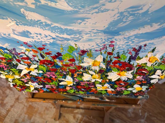 Wild Flowers deep impasto
