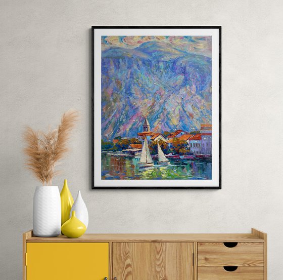 "Evening in the mountains"