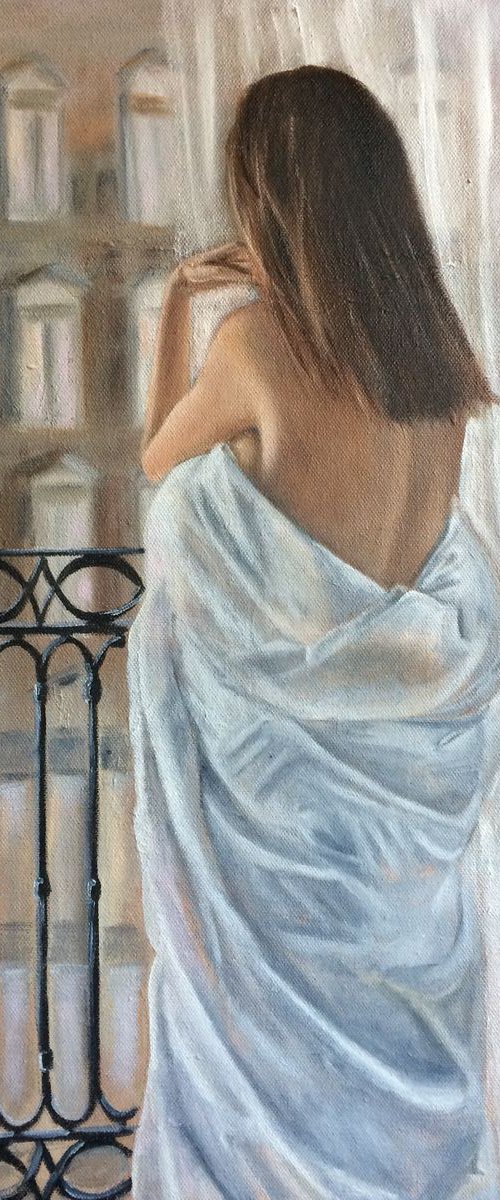 Early morning on the balcony by Ira Whittaker