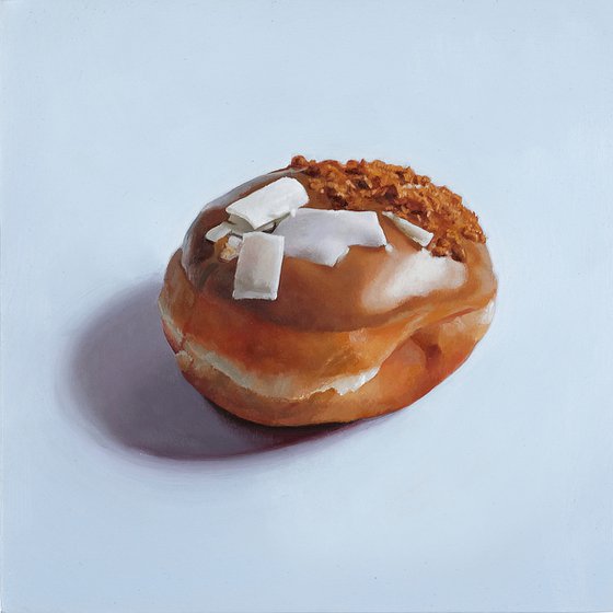 Doughnut on Blue