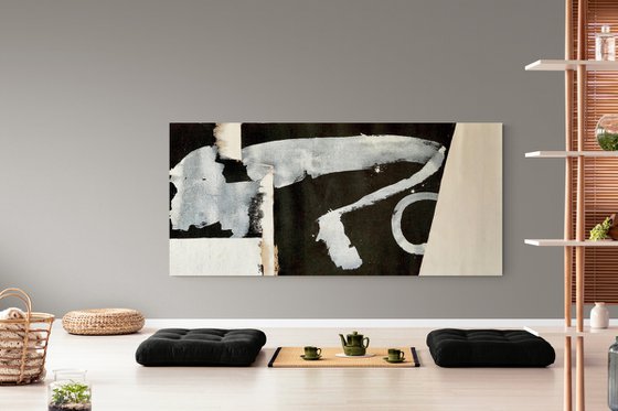 Abstraction No. 2522 black & white XL