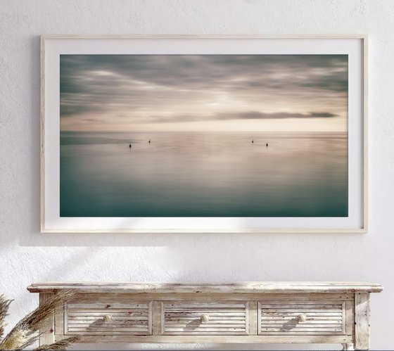 Four buoys at sunset (studio 3)
