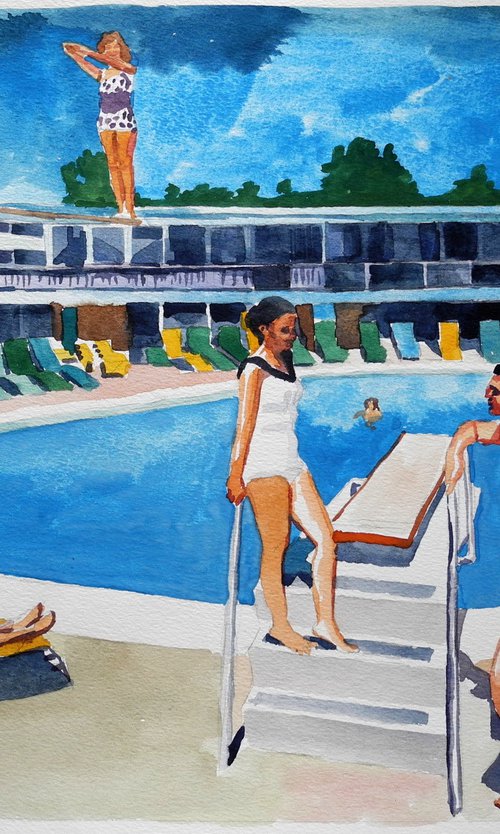 Motel Pool by Stephen Abela