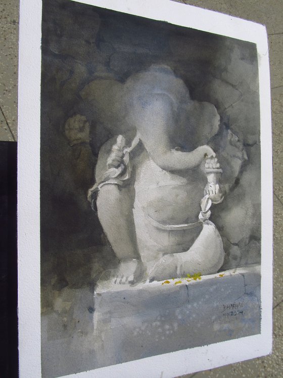 Ganesha, Stone sculpture 2