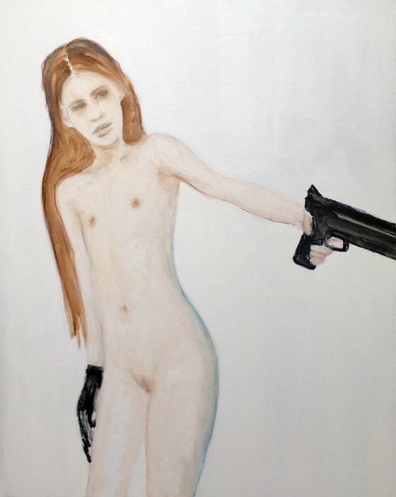 Girl with gun