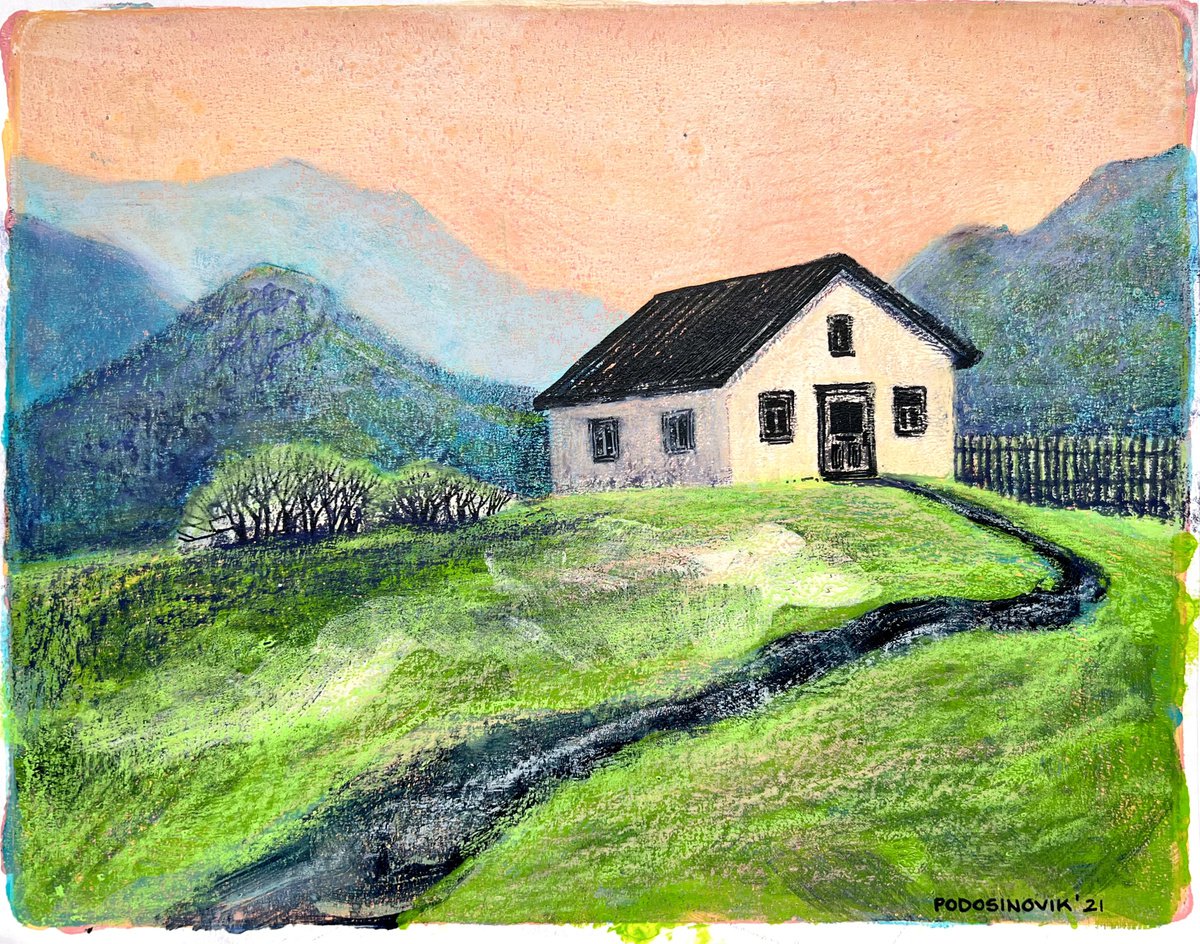 Cottage in the mountains. Spring by Sasha Podosinovik