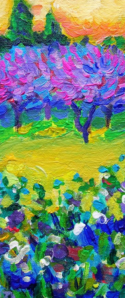 Peaches in pink and blue by Maja Grecic