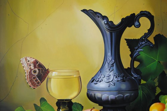 Still life with a butterfly