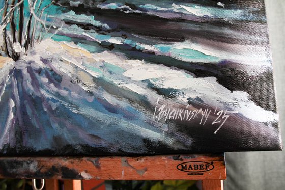 The silence of a frosty morning is heard