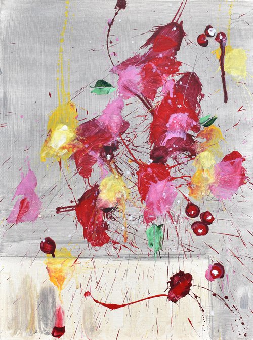 Fleurs de la Passion (Flowers of Passion) by Abstract Art by Cynthia Ligeros