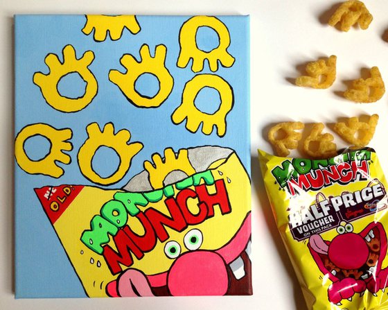 Monster Munch Pop Art Painting On Canvas