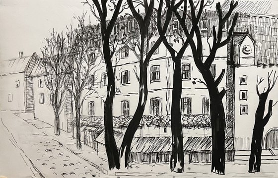 Paris streets cityscape