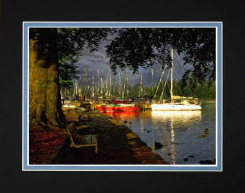 Boats on Lake Windermere by Robin Clarke