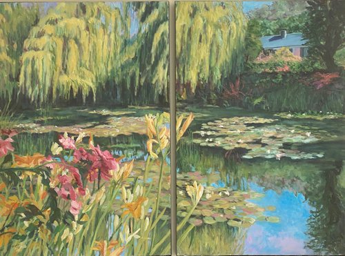 Across the Lilly Pond by Dale Stryker