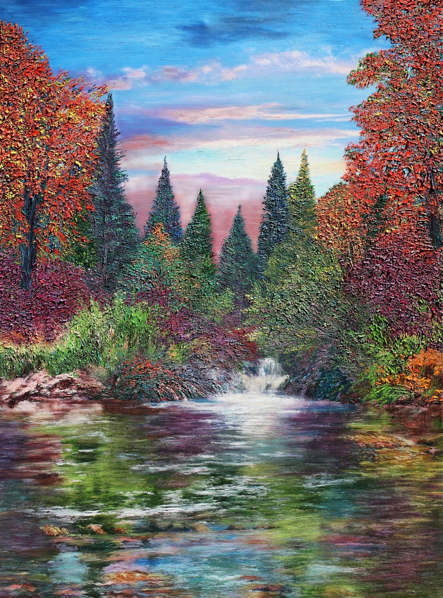 Conifer Creek by Kenneth Halvorsen