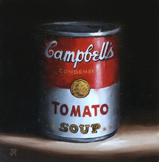 Tomato soup tin still life #2