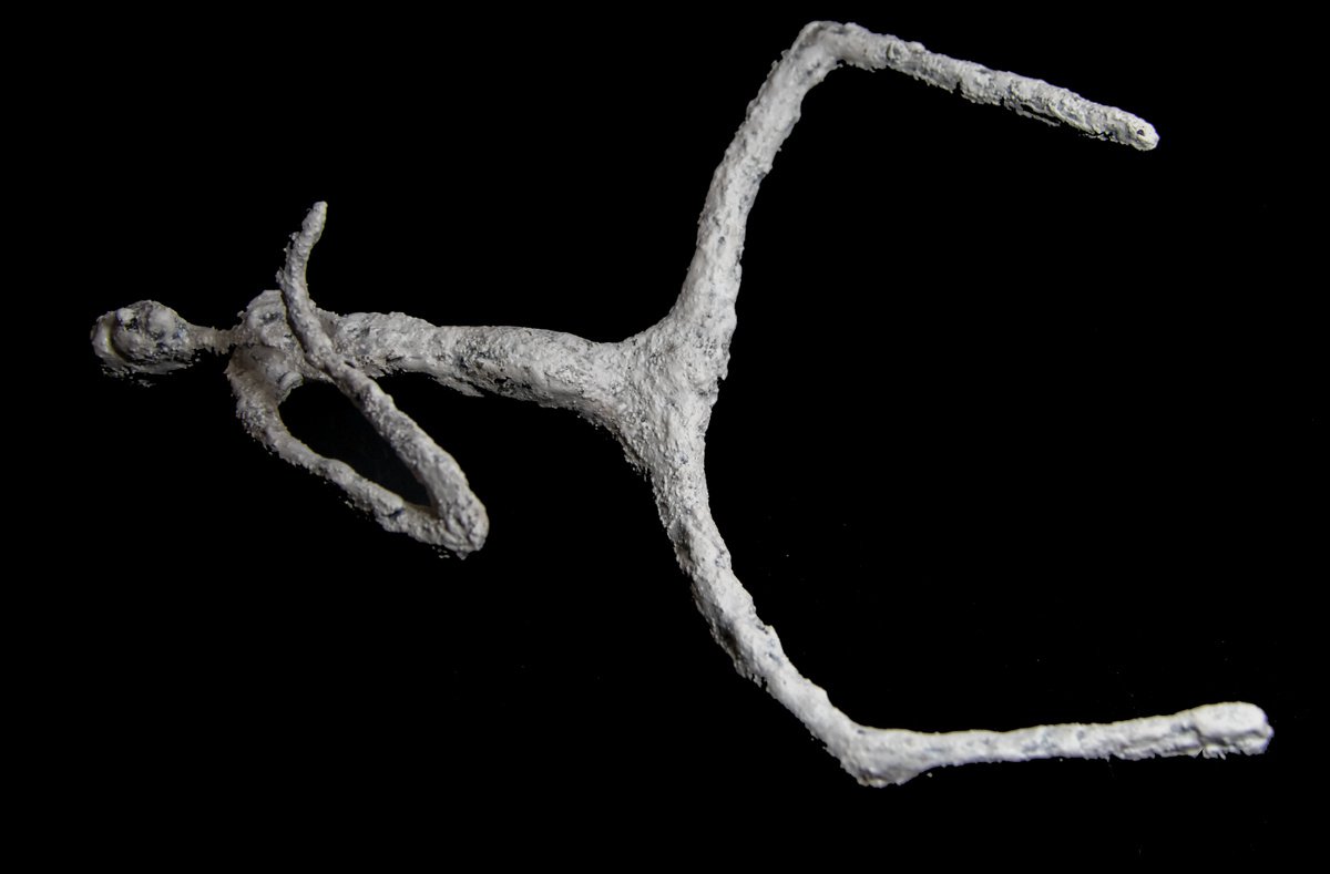 Expressive Portrait Clay Sculpture By Lionel Le Jeune, 7 X 10", Pompeien, Original Artwork