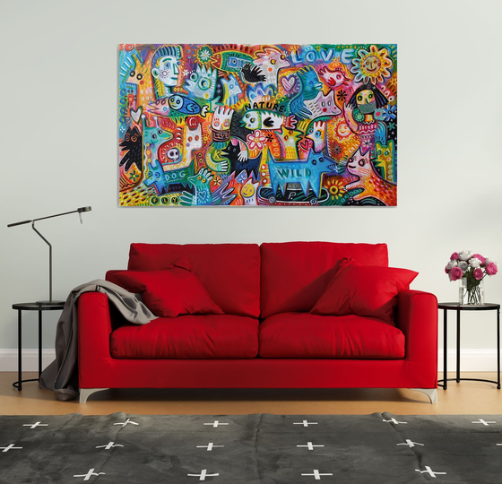 LOVE NATURE IN COVID TIME 105x180cm