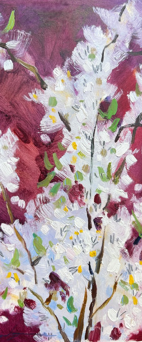 Blossoming branch by Yuliia Pastukhova