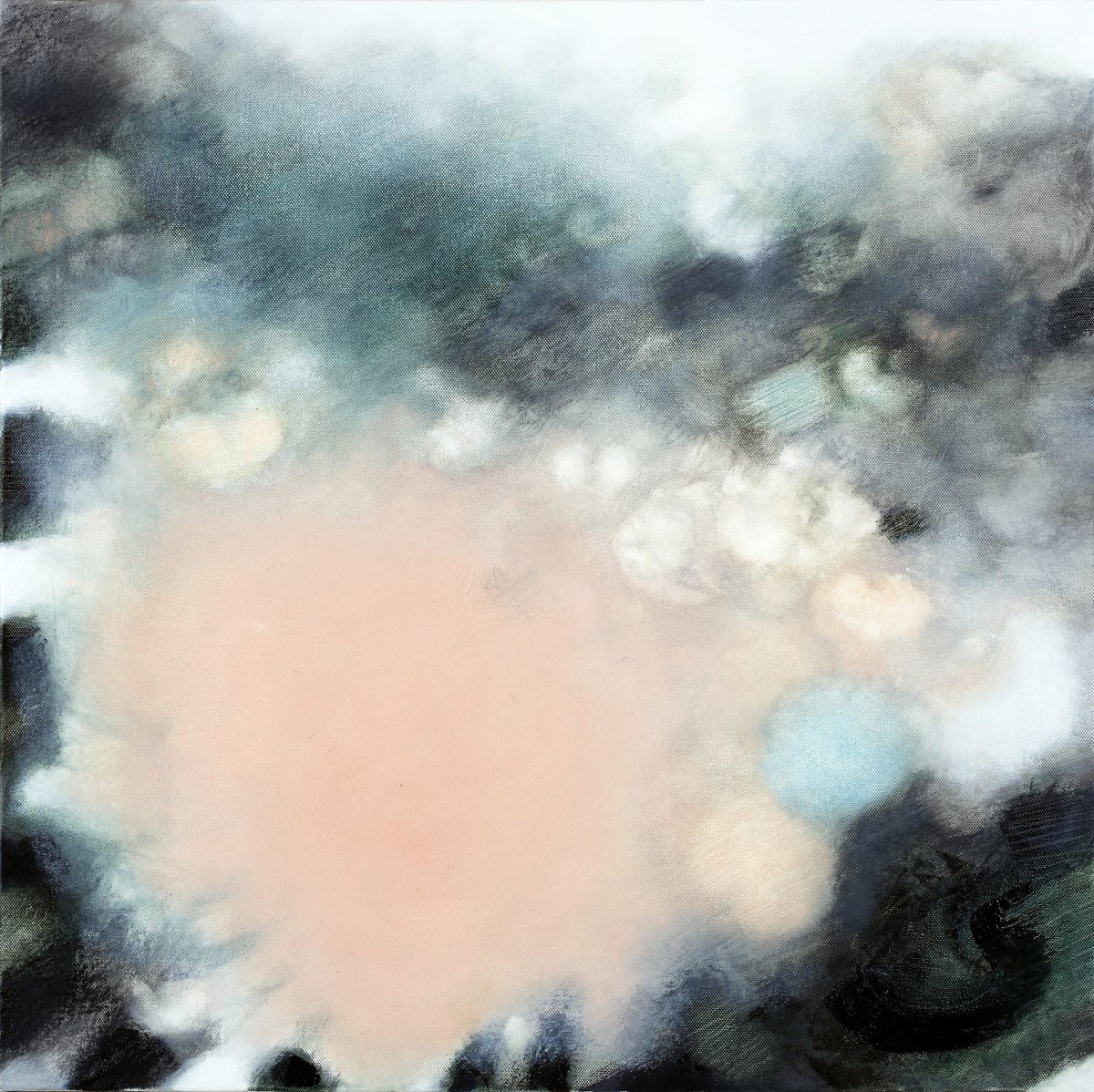 Pink Field By Gina Parr, 24 X 24, Artwork For Sale On Artfinder