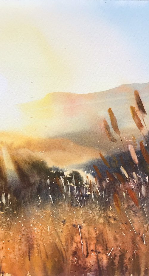 Sun in the mountains by Eugenia Gorbacheva