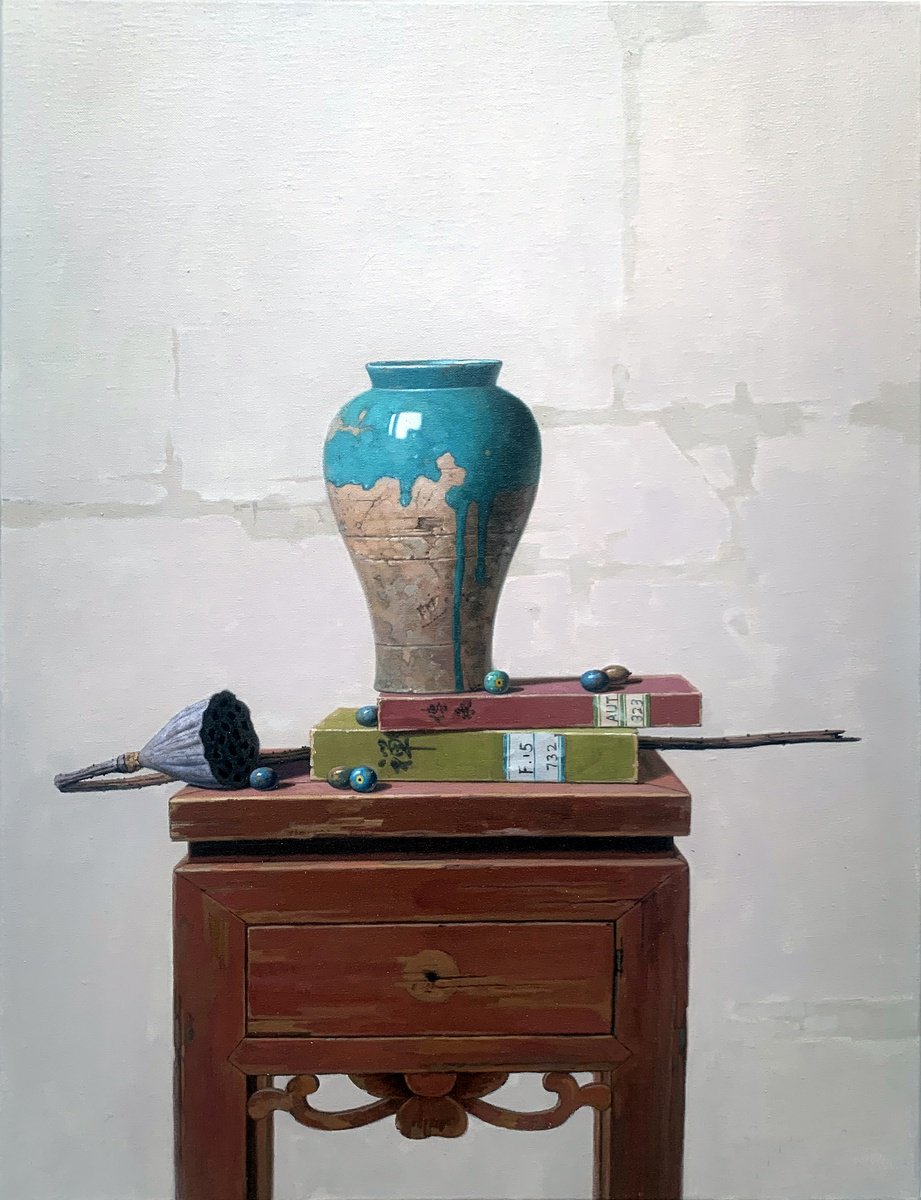 Still life:zen art c161 by Kunlong Wang