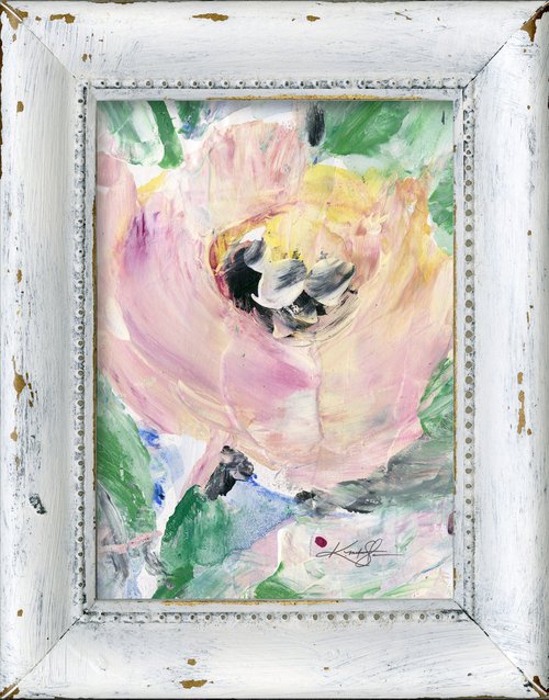 Shabby Chic Dream 10 - Framed Floral Painting by Kathy Morton Stanion by Kathy Morton Stanion