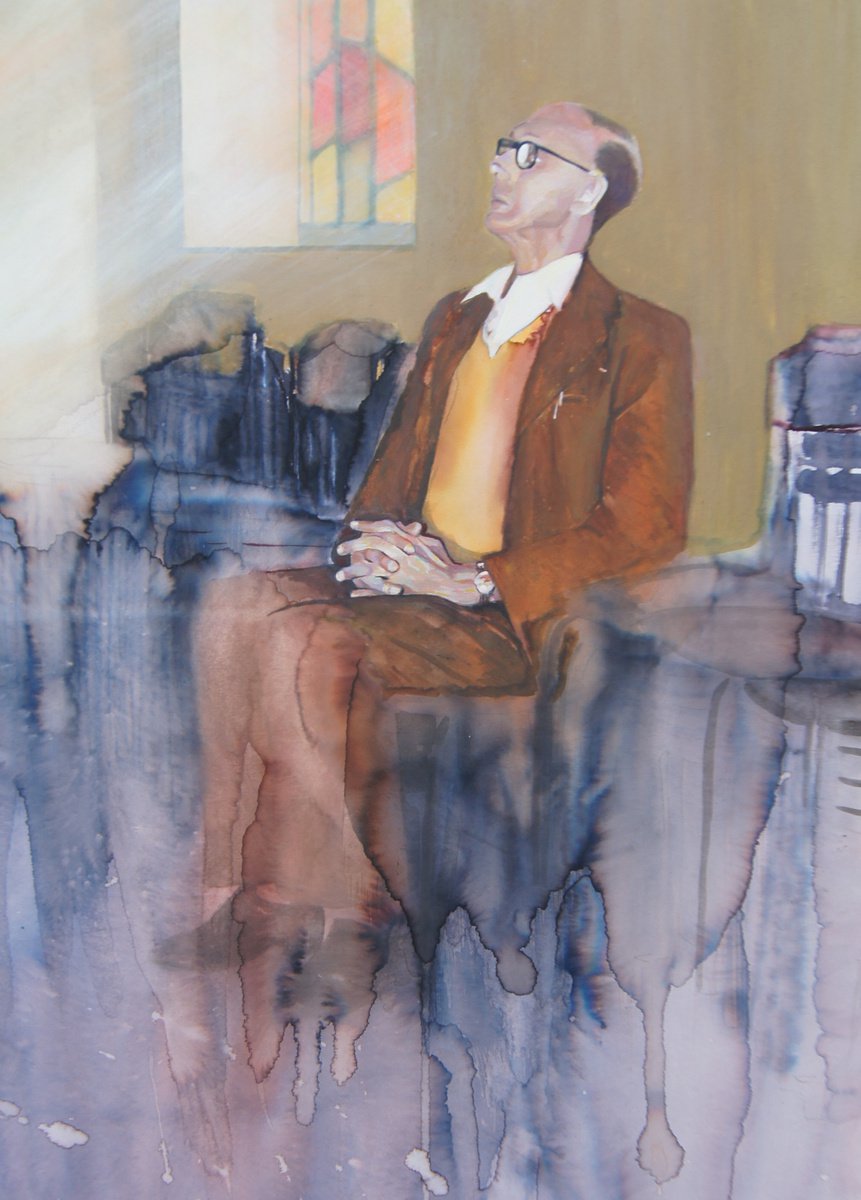 Expressive Painting , Empty Chairs By Karen Wilcox, 15 X 22, Artwork For Sale On Artfinder