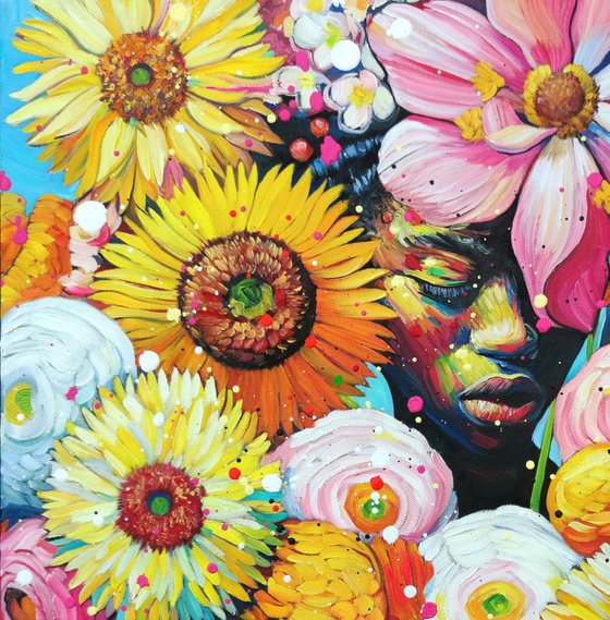 Flower Girl – Floral Portrait