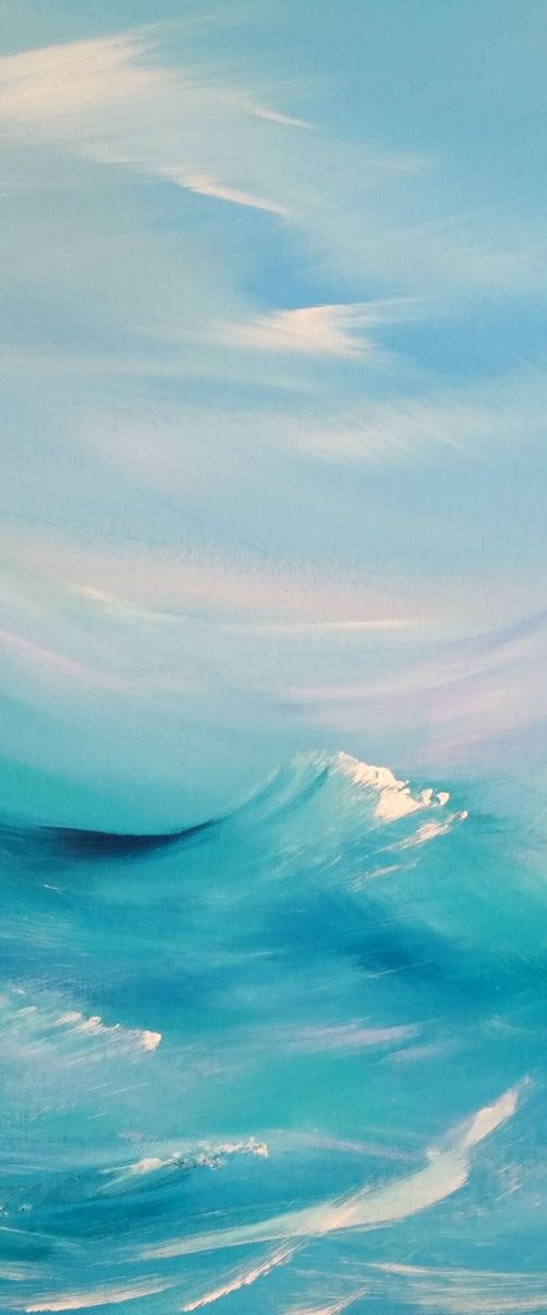 Sea Dreams - Seascape, Modern Art Office Decor Home (2016) by Mel Graham