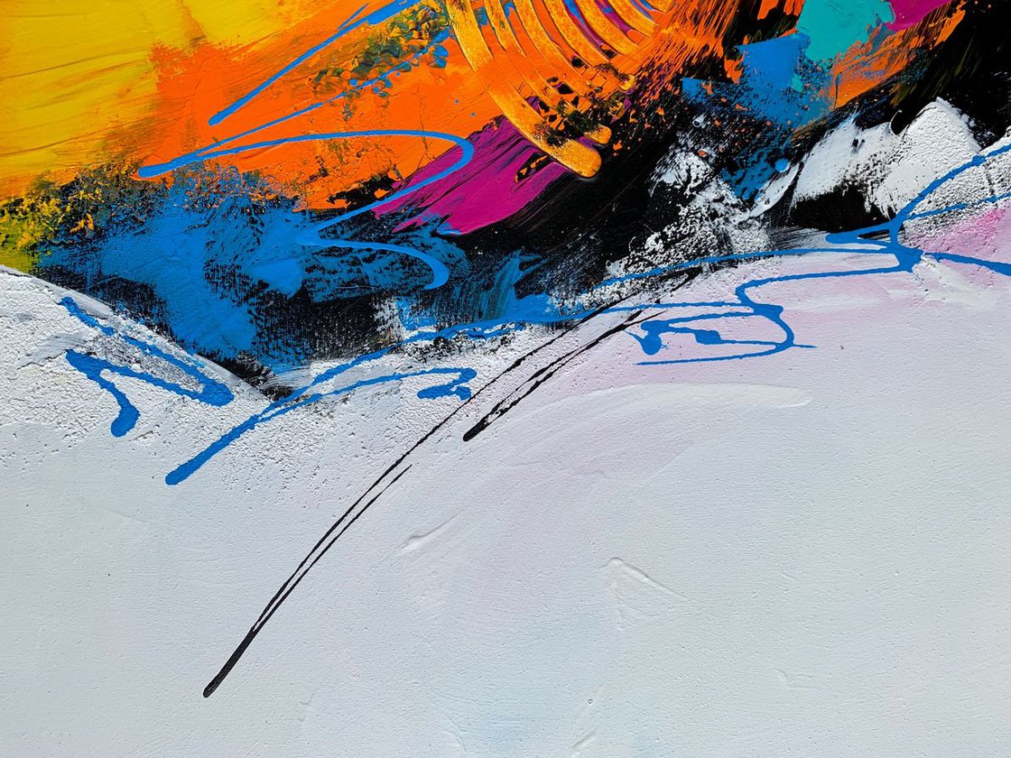 Mind Games - XL LARGE, COLORFUL, ABSTRACT ART – EXPRESSIONS OF