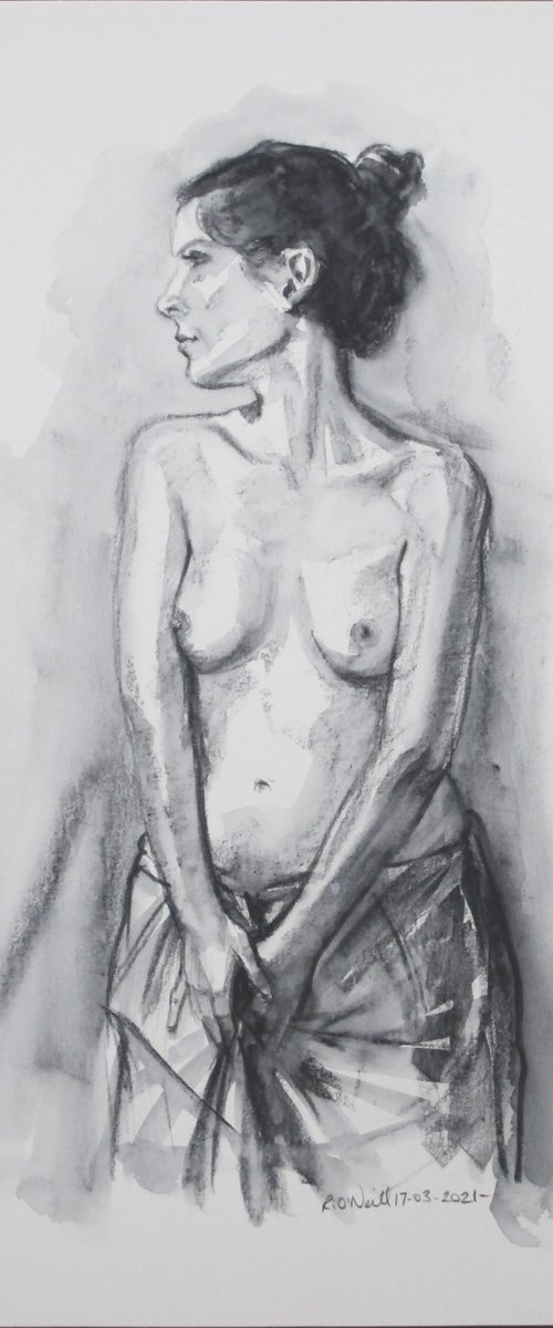 Standing female nude by Rory O’Neill