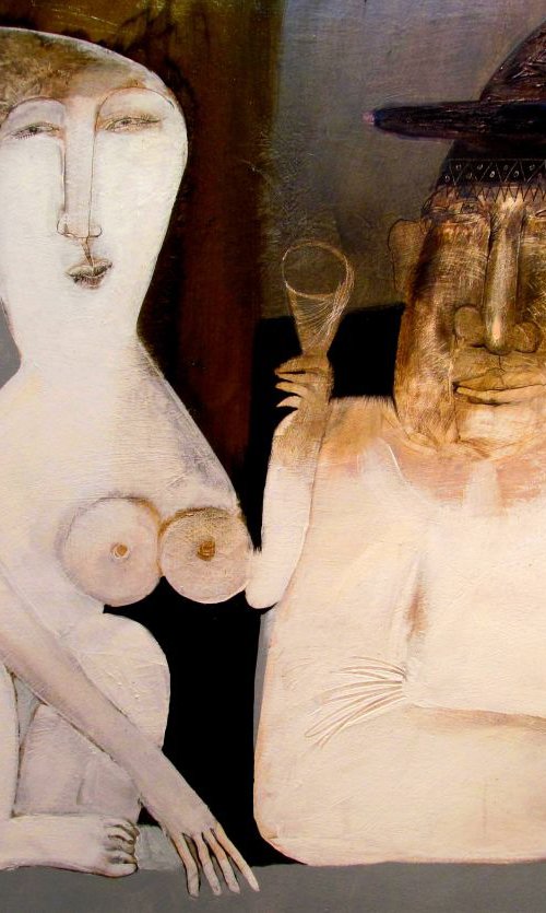 Drinking buddies by Victor Tkachenko