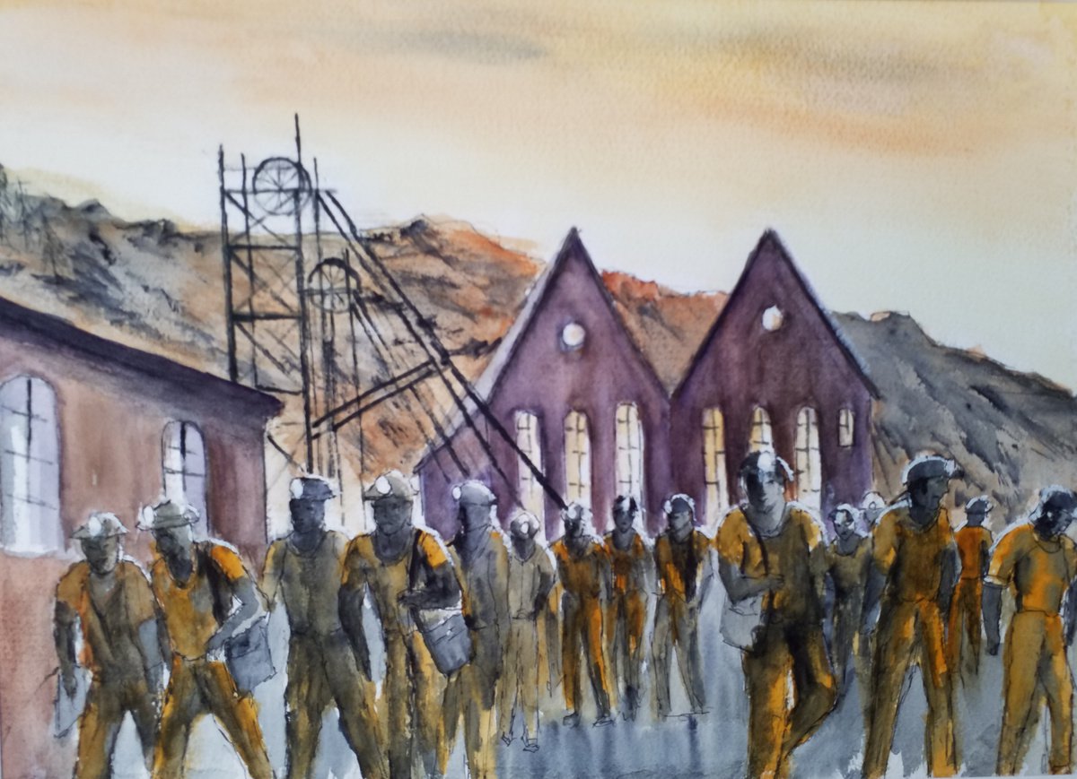 Miners last shift by gerry porcher