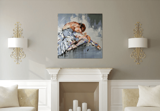 Magic Time - Ballerina painting-Ballet painting