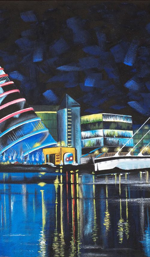 Dublin's night lights by Yulia Pristupa