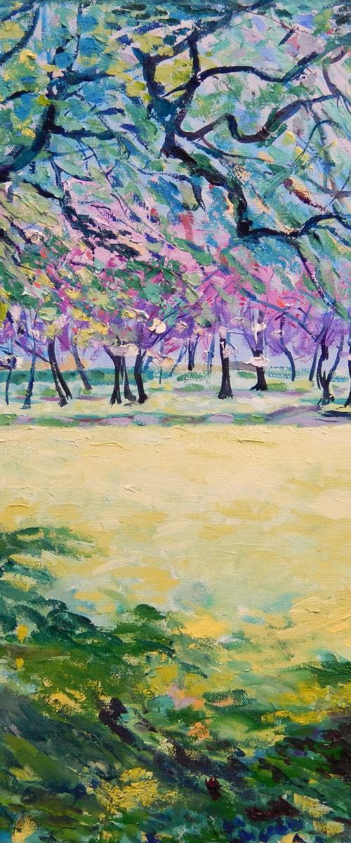 The Meadows, Edinburgh, Spring by Stephen Howard Harrison