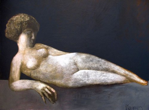 Reclining Nude by Victor Tkachenko