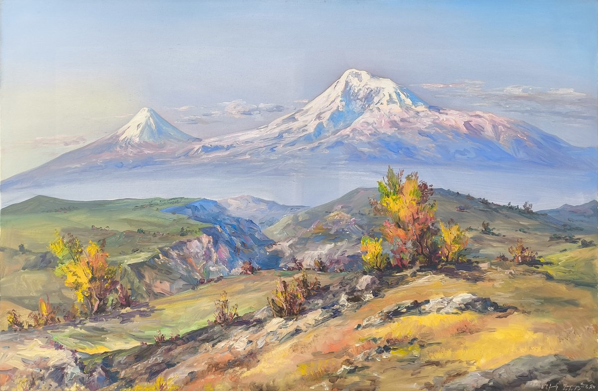 Majesty Of Ararat By Mexak Xazaryan, 47 X 31, Artwork For Sale On Artfinder